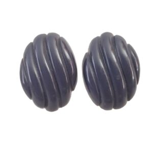 0017 Dark Gray Wavy Acryclic Clip Ons 0017
